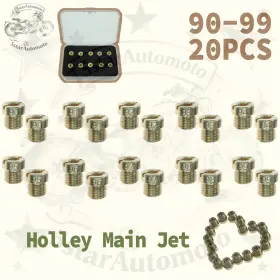 5starautomoto 723884849304 Box- Holley 1/4-32 Carburetor Main Jets For 90-99 20pack Gas Kits -us