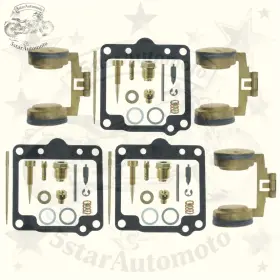 Y005 5starautomoto 3-fl 3 3sets Carburetor Rebuild Repair Kit For 1978-1979 Yamaha Xs750 Xs 750 -us