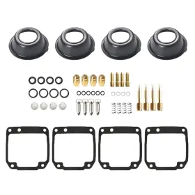 735338 Aftermarket 4 Carburetor Rebuild Kit Diaphragm Vacuum For Yamaha Xj550 Maxim 1981 1982 1983