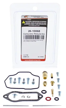 26-10068 All Balls Carburetor Rebuilt Kit 1985-2000 Xt350 Xt-350 Xt Motorcycle