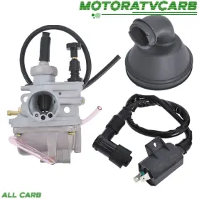 Mot1458560 All-carb Carburetor Intake Manifold&ignition Coil For Suzuki Quadsport 80 Lt-80