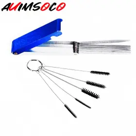 Auimsoco 668738988290 Motorcycle Carburetor Carbon Dirt Jet Remove Cleaning Needles Brushes Tool Kit