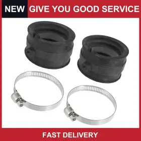 Automall Tech 745060326829 Piece Of 2 For Honda Shadow Vlx 600 88-00 Carburetor Manifold Boots Adapter