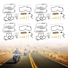 Automoto8 M566-a221-4pc 4x Carburetor Carb Rebuild Repair Kit Fit For Yamaha Yfz450 2004-2009