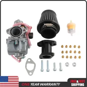Autostore2023 Vm22bk For Predator 196cc 212cc Ct200u Mikuni Mini Bike Go Kart Black Carburetor 26mm