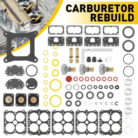 37-485 Auxito Carburetor Rebuild Kit Fits Holley Double Pump 4150 4150c 650 750 850m Us