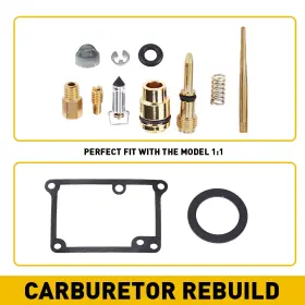 Crbk200 Auxito For Yamaha Yfs 200 Blaster 1988-2006 Carburetor Rebuild Repair Accessories Kit A
