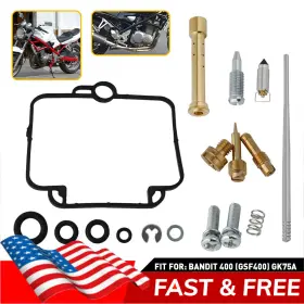 Hyqxlb-gsf400 Auxito 1 Set For 400 Gsf400 Gk75a Carburetor Repair Kit Rebuild Parts