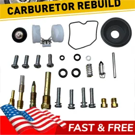 Hyqxlb-klp650-87-18 Auxito For Kawasaki Klr650 Klr 650 1987-2018 Carburetor Rebuild Repair Accessories Kit