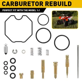 Hyqxlb-recon-97-21 Auxito Carburetor Carb Rebuild Kit Honda 250 Recon Trx250te Tm Sportrax Trx250ex