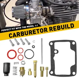 Hyqxlb-vm32 Auxito Carb Carburetor Rebuild Kit Metal And Rubber For Mikuni Vm32 Vm34