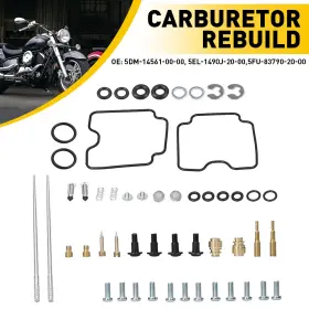 Hyqxlb-xvs1100-99-09 Auxito Carburetor Rebuild Repair Kit For 1999-2009 Yamaha V-star 1100 Xvs1100 Custom