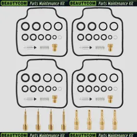 Beautycom 710414737354 4 Sets Carburetor Rebuild Kits For 1983 1984 1985 Honda Nighthawk 650 Cb650sc