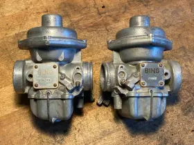 13111335103 Bmw Airhead R75 / 7 Bing Left/right Air Intake Carburetor Carbs