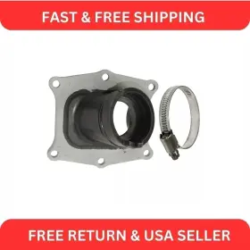 Yc103 Caltric Cb108 Carburetor Intake Boot Insulator With Clamp For Honda Cr500r 1989-2001
