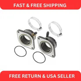 Caltric Cb129 Cb130 Carburetor Carb Intake Boot Joint Set For Yamaha V-star 1100 Xvs1100 1999-2009