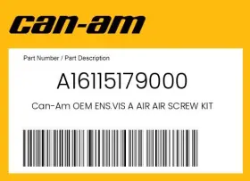 A16115179000 Can-am Genuine Ens.vis A Air Screw Kit -