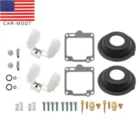 18-2596 Car-modification7 2x Carburetor Repair Rebuild Kit Set For Yamaha Virago 750 Xv750 1988-1997
