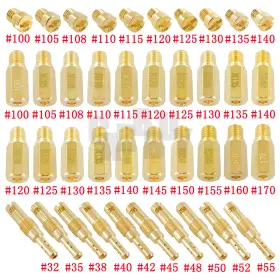 Pwk37 Carbbuy Carburetor 30pc Main Jets 10pc Slow/pilot Jet Set #135 #140 #145 #150 #155 #160