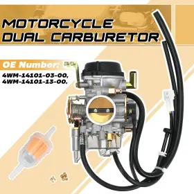 4wm-14101-03-00 Carlor Cbr05 Carburetor With Filter For 99-14 Yamaha Road Star Xv1600 Xv1700 Us