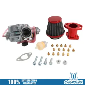 Carmocarshop 689908241137 Red Carburetor 26mm For Predator 196cc 212cc Ct200u Mikuni Mini Bike Go Kart