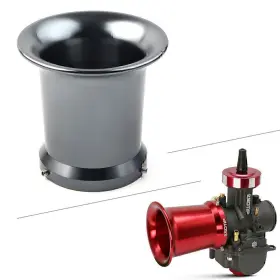 Dictorcoltd 211311815287 55mm Red Carburetor Air Filter Cnc Velocity Stacks Wind Horn Cup Fit Pwk 32/34mm