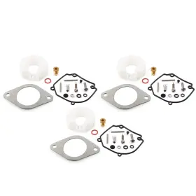 6h1-w0093-01-00 Dictorcoltd 6h1-w0093-00 3 Sets Carburetor Repair Kit For Yamaha Outboard 2t 75 80 90hp