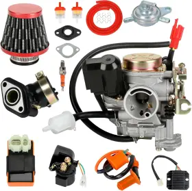 Eo-gy6-03 Eopoayi Carburetor Ignition Coil Voltage Regulator Rectifier Kit For 49cc 50cc 139qmb