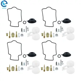 550735 Etecgo For Kawasaki Zx6r Zx600 Zzr600 4x Carburetor Repair Kit Diaphragm Float