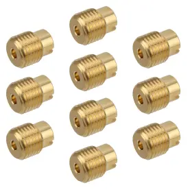 Fittasticy 710412475500 10pcs For Pwk Keihin Oko Cvk Carb Gold Carburetor Main Jet Slow Pilot Kit