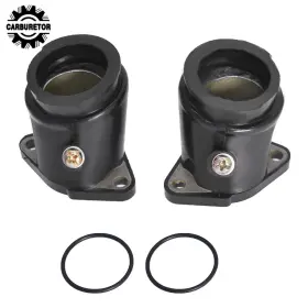 Hgf59668 For Honda 2pcs Rebel Ca250 Cmx250 Carburetor Carb Intake Manifold Boot Pipe
