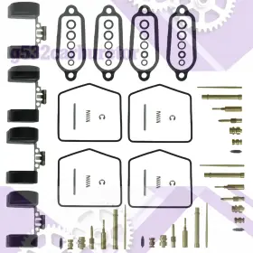 H067-4-fl-uw G532carburetor 4pcs Fit For Honda Cb 400f Cb400f Four Deluxe Carb Repair Rebuild Kit-us Stock