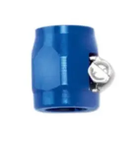 P936-04db Goodridge Braided Fuel/oil Hose Finisher 1/4 Inch Aluminum Blue