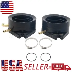 1ta-13586-00-00 Greatvehiclepart22 678324951263 Carburetor Carb Intake Boot Joint Set For Yamaha Virago 750 Xv750 1981-1983