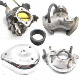 11-0407 Harley Davidson 90-99 Softail Fatboy Flstf Right S&s Cycle Super E Carburetor Kit