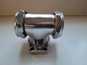 24029-48 Harley-davidson Chrome 3 1/4 Inch Intake Manifold Linkert Carb 1940-1954 Knucklehead Panhead