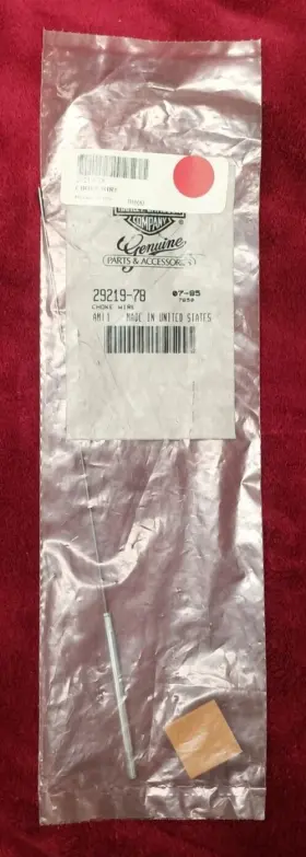 29219-78 Harley-davidson Nos Carburetor Choke Wire