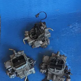 E6he-ga Holley 3 Carbs Used One Unstalled And Uninstalled From New