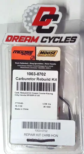 1003-0702 Honda Nos Moose Racing Carburetor Rebuild Kit Xr100r 87-00 Xr 100r