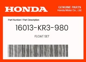 16013-kr3-980 Honda Genuine Float Set -