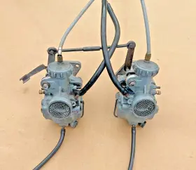 16100-338-004 Honda 1969 - 1973 Cb175 Super Sport Oem Carburetors Matched Set With Linkage