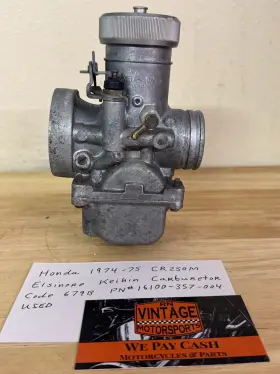 16100-357-004 Honda 1974-75 Cr250m Elsinore Keihin Carburetor Code 679b Part #