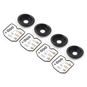 Hukyu 520006138748 4 Set Carburetor Rebuild Kit And Plunger Vacuum Diaphragm For Kawasaki Carb Repair