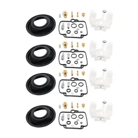 Hukyu 550742418187 4x Carburetor Repair Kit Carb Float Diaphragm For Suzuki Gsx-r 750 Gsxr 750w