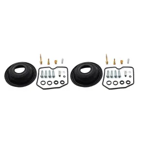 Hukyu 550742702736 2x Carburetor Rebuild Kit Plunger Diaphragm For Kawasaki En450 454 Ltd 1985-1990