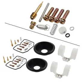 Hukyu 550742923797 Carburetor Repair Kit Diaphragm Plunger Fit Kawasaki En500 Vulcan 500 1996-2009