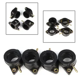 Hukyu-172yf095 Hukyu 4 Pc Carb Carburetor Intake Flange Boot For Yamaha Xj550 Maxim Xj550r Seca 81-83