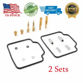Hukyu-176yf114 Hukyu Fit Honda Rebel Cmx450 1986-1987 Carburetor Repair Rebuild Kit Needle Gasket Set
