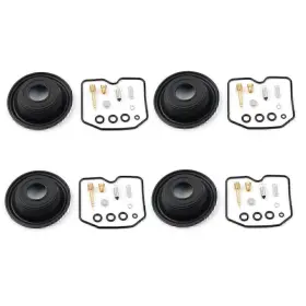 Hukyu-176yf121 Hukyu 4 Set Carburetor Rebuild Kit And Plunger Vacuum Diaphragm Fit Kawasaki Carb Repair
