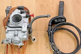 8000a4144 Husqvarna 2005 Te450 Carburetor/throttle Assembly/cables